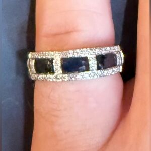 Kay Jewelers Silver Ring with sapphires